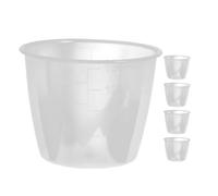 FUNOMOCYA Plastic Rice Cooker Measuring Cups 5Pcs 160Ml with Transparent Scale for Portioning Rice and Rice Flour