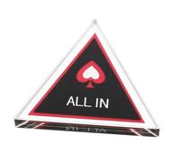 FUNOMOCYA Poker Dealer Button Double Sided Chip for Card Games Lightweight Poker Accessory with Smooth Surface for Indoor Outdoor Use