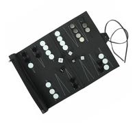 FUNOMOCYA Portable Backgammon Set for and Adults, Travel Magnetic Backgammon and Chess Board Game, Interactive Desktop Plaything for Family and Party Use