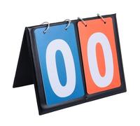 FUNOMOCYA Portable Basketball Scoreboard Flip Score Counter for Indoor Outdoor Sports Lightweight Flip Cards with Bright Red Blue Plates for Basketball Baseball Volleyball Football Hockey