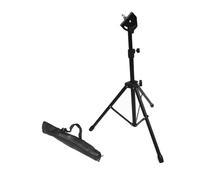 FUNOMOCYA Portable Double-sided Rubber Dumb Drum Pad with Metal Tripod Stand Stable Drum Holder Percussion Accessory for Practice and Training