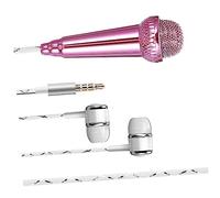 FUNOMOCYA Portable Mini Microphone for Voice Recording Lightweight Wired Mic for Smartphones Tablets Laptops Compatible with Karaoke Apps Easy to Use Anytime for Outdoor Singing