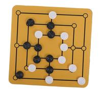 FUNOMOCYA Portable Nine Mens Morris Board Game with Chessboard Multifunctional Mouse Pad Strategic Thinking Game for Family Gathering and Travel for Cognitive Skill Development
