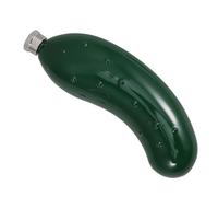 FUNOMOCYA Portable Stainless Steel Cucumber Flask for Men and Women Compact Whiskey Bottle Water Jug for Outdoor Picnics and Travel Leakproof Alcohol Dispenser