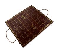 FUNOMOCYA Portable Wooden Chinese Chess Set with Handheld Storage Box Smooth Finish Craftsmanship Natural Wood Board for Adults and Beginners Traditional Strategy Game for Household and