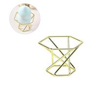 FUNOMOCYA Powder Puff Holder Carbon Steel 2PCS Golden Makeup Sponge Drying Rack Storage Stand for Women Beauty Use