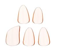 FUNOMOCYA Protective Guzheng Fake Nails for Beginners, 5Pcs Pc Instrument Nails Finger Protectors, Not Easy to Crack for Stringed Instruments (Birthday)