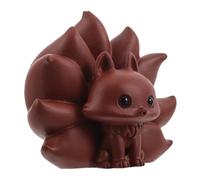 FUNOMOCYA Purple Clay Pet Ornament for Desk and Home Decor Handcrafted Chinese Tea Accessory with Artistic Detailing Zisha Material Study and Office Decoration