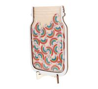FUNOMOCYA Rainbow Reward Jar Wooden Decorative Reward Jar for Chore Chart Incentive Behavior Tool for Home Classroom Motivation and Positive Reinforcement