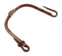 FUNOMOCYA Rattan Teapot Handle Replacement Part and Wear-Resistant U-Shape Design with Ergonomic Comfort Grip in Coffee Colour for Tea Ceremony and Pottery Tea Kettle Accessories