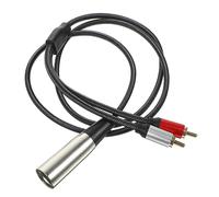 FUNOMOCYA Rca to Xlr Adapter Cable Audio Transferring Cable Easy to Use No Professional Knowledge Required