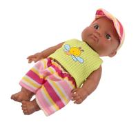 FUNOMOCYA Realistic Black Doll Soft Vinyl Newborn Doll for Boys Lifelike Features Detailed Craftsmanship for Collectors and Engaging Play