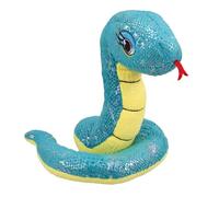FUNOMOCYA Realistic Plush Snake Doll PP Cotton Stuffed Animal Decorative Prank Plaything for Festival Halloween and Chinese Year Celebration Blue