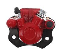 FUNOMOCYA Rear Hydraulic Disc Brake Caliper Pump, Red Alloy and Plastic, Fits 50cc to 250cc Atvs and Quads, for Motorcycle and Quad Sand Dune Adventures