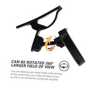 FUNOMOCYA Rear View Mirror for Car Adjustable Safety Rearview Mirror with Wide Angle for Back Seat Observation Black Essential Car Seat Accessory for Parents