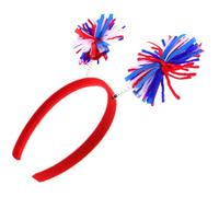 FUNOMOCYA Red White and Blue Party Headband for Independence Day Celebration, Soft Knit Fabric Comfortable Fit, Patriotic Union Jack Hair Accessory Suitable for Festival Parties