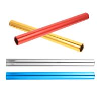 FUNOMOCYA Relay Race Sticks 4Pcs 2.7Cm Lightweight Aluminum Alloy Anti-Skid Transfer Sticks for School Athletics Competition and Training