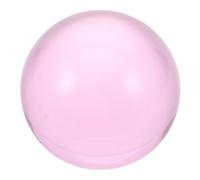 FUNOMOCYA Resin Juggling Ball 8cm Pink Transparent Contact Juggling Tool Performance Prop for Adults Stage Circus Show