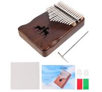 FUNOMOCYA Retro Thumb Piano Portable Kalimba Solid Hand Piano for Musical Instruments for Beginners and Home Practice