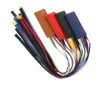 FUNOMOCYA Ribbon Book Markers Set Decorative Leather Bookmark Ribbons for Bible and Books Page Holder Tabs for Reading Office and Study Use 4 Pieces