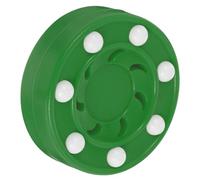 FUNOMOCYA Roller Hockey Puck for Training and Street Play Material Smooth Indoor and Outdoor Use Concrete and Wood Professional Practice Puck for Men and Teams Green