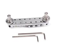 FUNOMOCYA Roller Saddle Locking Bridge for Electric Guitar Chromed Tremolo Tailpiece Ball for Bass Guitar Parts Accessories