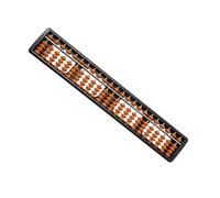 FUNOMOCYA Row Brown Abs Educational Abacus for Students and Accountants Chinese Bead Arithmetic Counting Tool Traditional Math for Classroom Training and Mind Math Practice