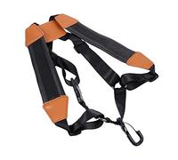 FUNOMOCYA Saxophone Double Shoulder Strap Sax Harness Soft Neck Pad Fit for Saxophones Clarinet Oboe