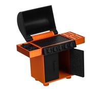 FUNOMOCYA Scale Miniature Bbq Grill Rack for Dollhouse Kitchen Accessories and Easy to Clean Pretend Play Barbecue Grill Realistic Outdoor Camping Model Ornament