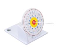 FUNOMOCYA Scientific Sundial Model Educational for Sundial Clock Teaching Aid Learn Measurement by Sun Shadow Outdoor Survival Skill Learning Tool