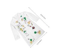 FUNOMOCYA Scientist Costume White Lab Coat with Realistic Buttons and Pockets for Career Day and Halloween Soft Breathable Material Doctor Dress Up Outfit for Boys