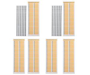 FUNOMOCYA Self-Adhesive Electrical Breaker Panel Labels for Fuse Box and Circuit Maintenance, Waterproof PVC Number Stickers Easy Peel for Home Electrical Box Daily Inspection