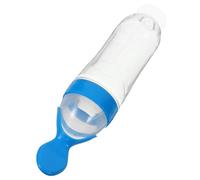 FUNOMOCYA Silicone Spoon with Suction Cup Base Food Dispensing Spoon Feeder for Weaning Made of Safe PP and Silicone Easy to Clean and Stable Design