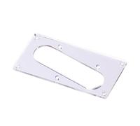 FUNOMOCYA Silver Guitar Pickup Protective Cover Frame with Angled Hole Electric Guitar Mounting Ring for Professional Conversion Pickups Replacement Edges