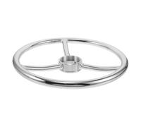 FUNOMOCYA Silver Iron Footrest Ring for Drafting Chair and Bar Stool, Versatile Replacement Footrest with Easy Install, Round Shape Suitable for Kitchen and Daily Household Use