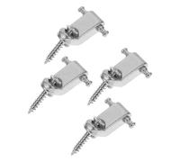 FUNOMOCYA Silver Iron Roller String Tree Retainers for Electric Guitar Strings with Mounting Screws Lightweight Design and Smooth Surface for Guitar Parts Replacement
