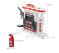 FUNOMOCYA Simulation Gas Station Playset for Card Payment Function Rounded Edges Safe Pretend Petrol Pump Educational Roleplay for Social Skills and Financial Learning at Home School