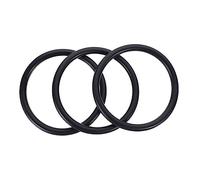 FUNOMOCYA Singing Bowl Cushion 3pcs Black Rubber Mats Strong Sturdy Material for Buddhist Sound Bowls for Home Meditation and Office Display