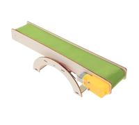 FUNOMOCYA Small DIY Electric Conveyor Belt Stem Kit for Students Wooden Assembly Puzzle Educational Interactive Engineering Model for Classroom Science and Technology Learning