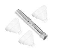 FUNOMOCYA Small Size Trumpet Mouthpiece Set 3pcs 3c 5c Brass Mouthpieces Carrying Case White Trumpet Replacement Parts for Practice and Performance Accessories