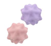 FUNOMOCYA Soft Massage Ball 2pcs Set Made of Silicone for Muscle Relaxation and Relieving Fatigue Spiky Acupressure Fascia Balls for Fitness and Travel Use for Foot and Calf Massager