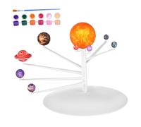 FUNOMOCYA Solar System Model Kit with Planets Abs Craft Science for Astronomy Learning Family Interaction and Decoration Educational Stem Activity