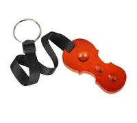 FUNOMOCYA Solid Oak Cello End-pin Stopper Non-skid Anchor Rest with Nylon Strap Floor Protector Spike Holder for Cellists Wood Color