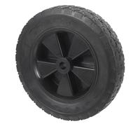 FUNOMOCYA Solid Rubber Cart Wheel Replacement 8 Inch Diamond Tread Black 13mm Bore for Lawn Mower Garden Trolley Flat Free Hand Cart Wheelbarrow Use