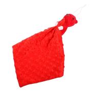 FUNOMOCYA Soothing Security Blanket for Plush Animal Doll Textured Dotted Surface for Sensory Development and Comfort Calming for Stroller and Carriage Use Red Bear Design