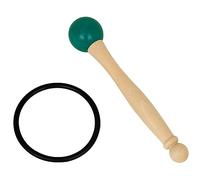 FUNOMOCYA Sound Mallet Set Rhythm Stick for Singing Bowl Crystal Bowl Mallets with Wood Handle Rubber Ring