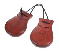 FUNOMOCYA Spanish Wooden Castanets for Adults Traditional Handheld Percussion Instrument Crafted from Smooth Pear for Music and Dance Performances