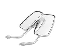 FUNOMOCYA Square Motorcycle Handlebar Rearview Mirrors Wide Field of View Clear Vision Stylish Design Fit Motorbike Rear View Mirror Mount Replacement Accessories