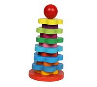 FUNOMOCYA Stacking Educational Wooden Building Blocks for Promotes Imagination Communication Social Skills Playtime Activities