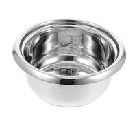 FUNOMOCYA Stainless Steel Rice Cooker Inner Pot Non Stick Pressure Cooker Liner Even Heating Multi Use Cooking Bowl for Family Meal Prep